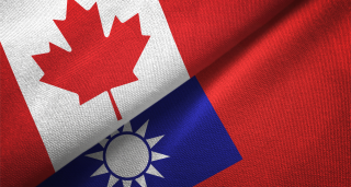 Canada and Taiwan flags combined 